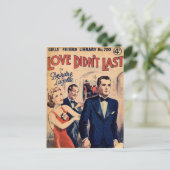 Love Last  romance magazine briefkaart (Staand voorkant)