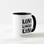 Love Lauder Live in Black Mug (Devant droit)