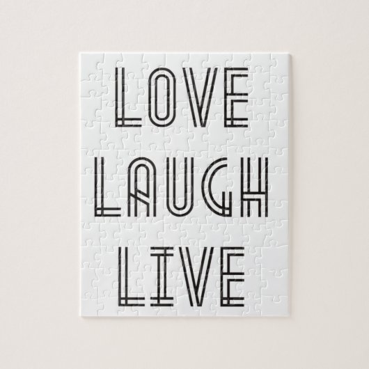 Love Laugh Live Legpuzzel (Verticaal)