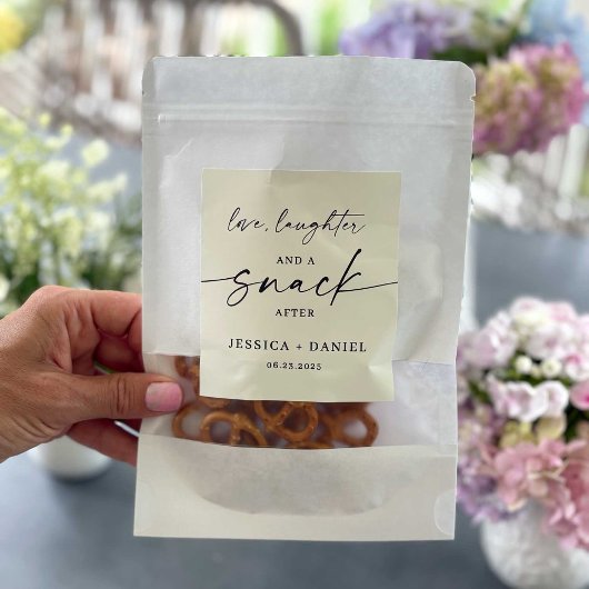 Love, Laughter and a Snack After Label Stickers