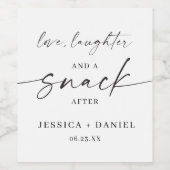 Love, Laughter and a Snack After Label Stickers (Étiquettes simples)