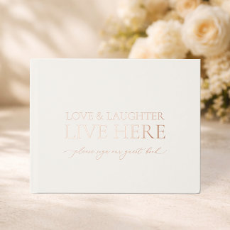 Love & Laughter Live Here Wedding Gastenboek