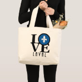 LOVE Laval Quebec Grote Tote Bag (Voorkant (product))