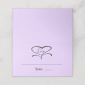 Love Lavendar Plaqué Cartes (Extérieur déplié)