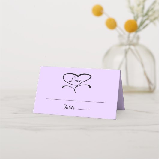 Love Lavendar Plaqué Cartes (Devant)