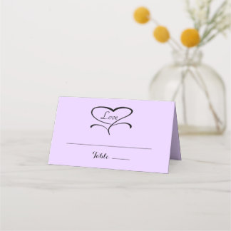Love Lavendar Plaqué Cartes