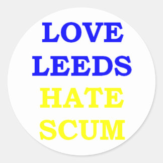 Love Leeds haat tuig Ronde Sticker