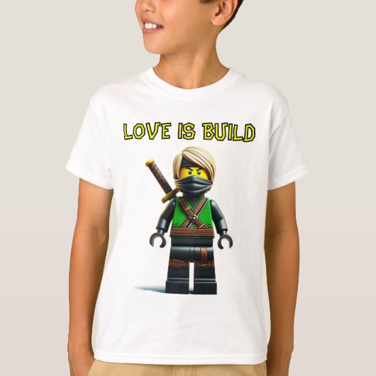 Love Lego Ninjas Builder Love T-shirt (Voorkant)