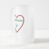 Love Leprechauns Matglas Bierpul (Voorkant links)