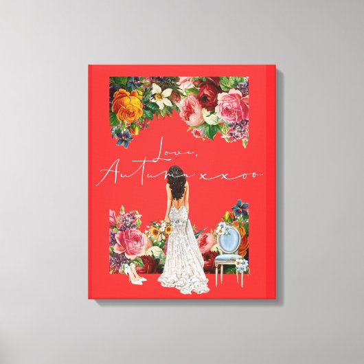 Love Letter Design - Love, Autumn xxoo Canvas Afdruk (Voorkant)