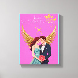 Love Letter Design - Love, Saint Valentine xxoo Canvas Afdruk