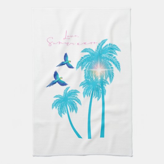 Love Letter Design - Love, Summer xxoo Theedoek (Verticaal)