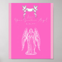 Love Letter Design - Love, Your Guardian Angelxxoo Poster