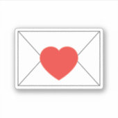 Love Letter Envelope Sticker (Voorkant)