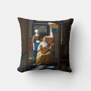 Love Letter, Johannes Vermeer Kussen