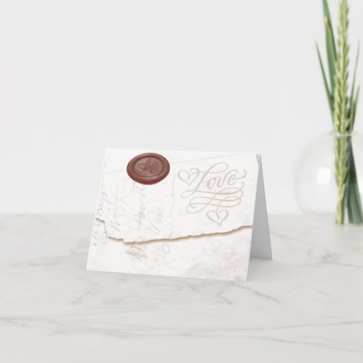 Love Letter-kaarten Feestdagen Kaart (Voorkant)