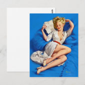 Love Letter Pin Up Briefkaart (Voorkant / Achterkant)