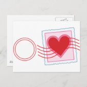 Love Letter Stamp Briefkaart (Voorkant / Achterkant)