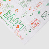 Love Letter Tissuepapier (Detail)