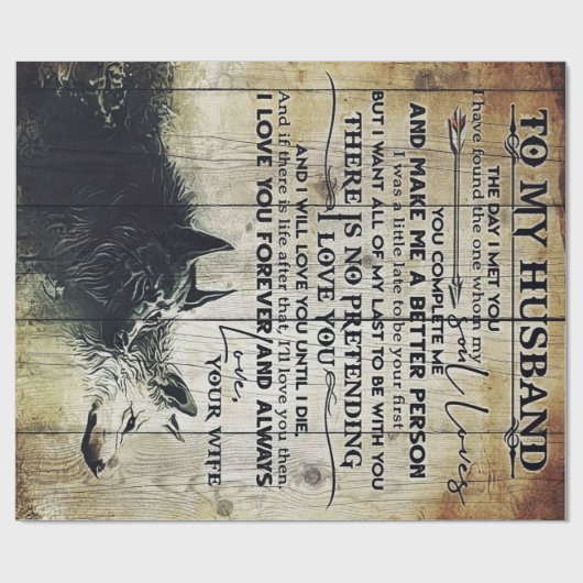 Love Letter To Husband | Special Gift For Man | Cadeaupapier (Vlak)