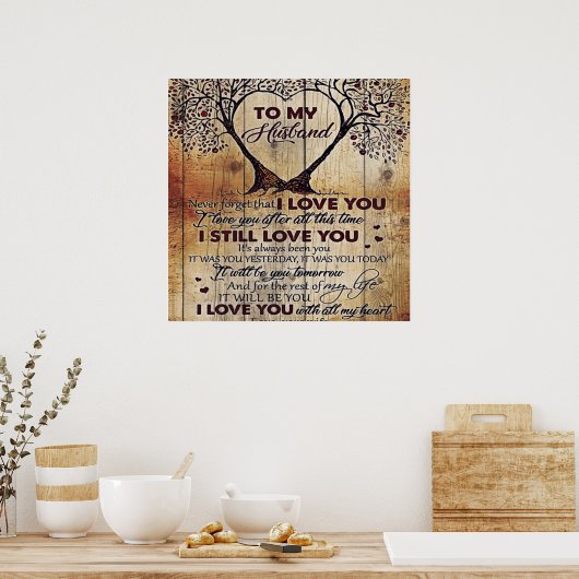 Love Letter to Husband | Speciale uitgave bij Man Poster (Keuken)