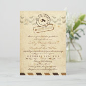 Love Letter Wedding Invitation Kaart (Staand voorkant)