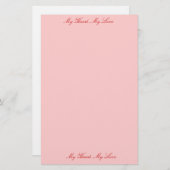 Love Letters Briefpapier (Voorkant / Achterkant)