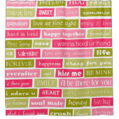 Love Letters Douchegordijn (Voorkant)