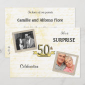 Love Letters Golden Anniversary Party invitation (Devant / Derrière)