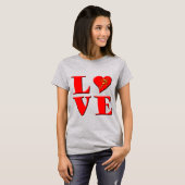 LOVE letters ( L ♥ VE) T-shirt (Voorkant volledig)