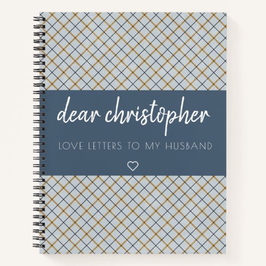 Love Letters to My Husband Keepomwille Journal Notitieboek (Voorkant)