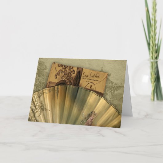 Love Letters Valentijn Feestdagen Kaart (Voorkant)