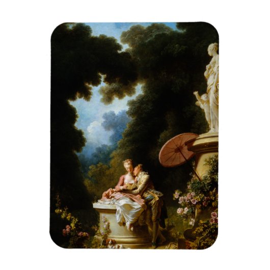 Love Letters van Jean Honore Fragonard Magneet (Verticaal)