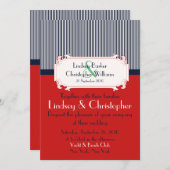 Love Lettres Nautical Wedding Invitations (Devant / Derrière)