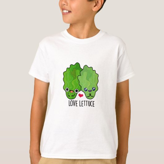 Love Lettuce Funny Veggie Pun T-shirt (Voorkant)