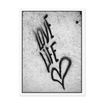 Love Life Graffiti Briefkaart