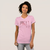 Love Life Graffiti Dames Twofer Sheer T-shirt (Voorkant volledig)