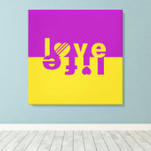 LOVE LIFE - impression de toile (Insitu (Plancher de Bois))