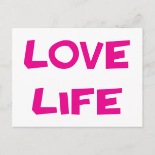 Love Life Motivatie Blank Note Post Kaart