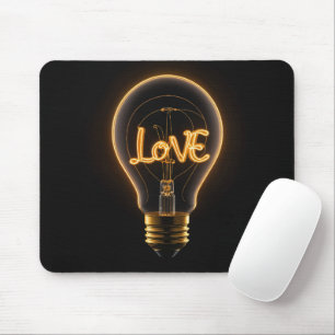 Love Light Bulb Muismat