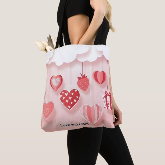 Love, Light & Gratitude Tote Bag for Everyday Joy (De près)