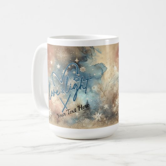 Love & Light Hanukkah Coffee Mug (Devant gauche)