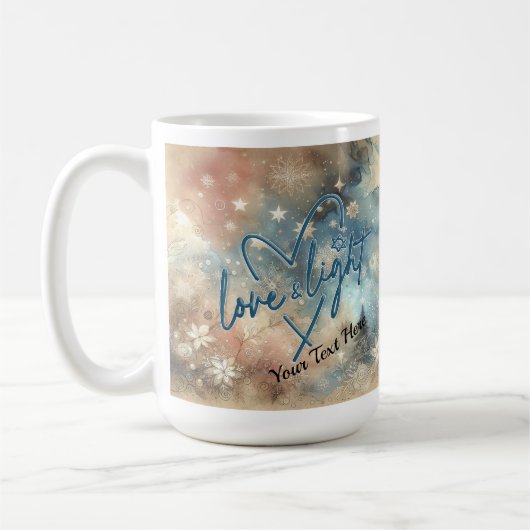 Love & Light Hanukkah Coffee Mug Koffiemok (Links)