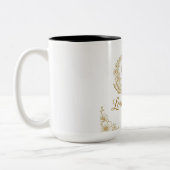Love & Light Mug - Gold Swans Heart Design | 15 oz (Gauche)