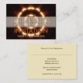 Love Lights Circle Pocket size Invitations (Devant / Derrière)