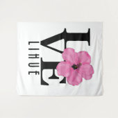 LOVE Lihue Hawaii Roze Wandkleed (Voorkant (horizontaal))