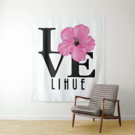 LOVE Lihue Hawaii Roze Wandkleed