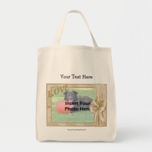 Love Lijst Add Your Photo Template Canvas tas