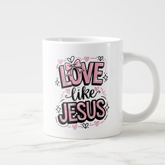 Love Like Jesus Extra Grote Beker (Rechts)