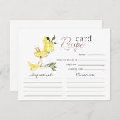 Love Limoncello Cocktail Vrijgezellenfeest Recept Kaart (Voorkant / Achterkant)